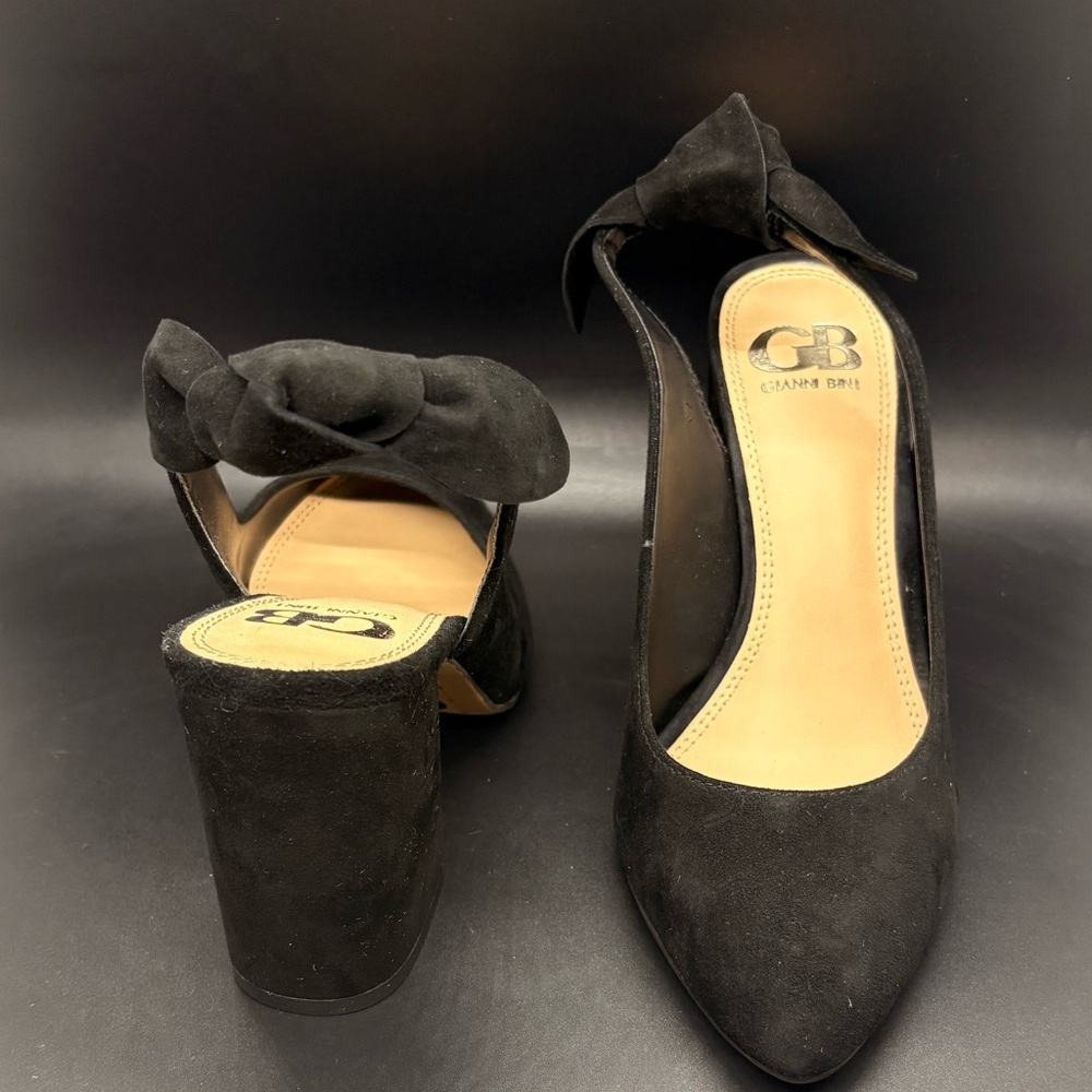 Gianni Bini Black Suede Heels